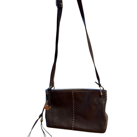 Brighton Brown Leather Crossbody Bag - Picture 2 of 10